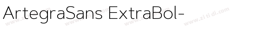 ArtegraSans ExtraBol字体转换